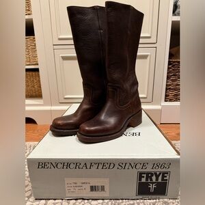 Frye Campus 14L boots in Blazer Brown, sz 7.5
